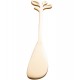 Jogo 4 Espátulas Para Patê ou Manteiga Aço Inox Leaves Dourado